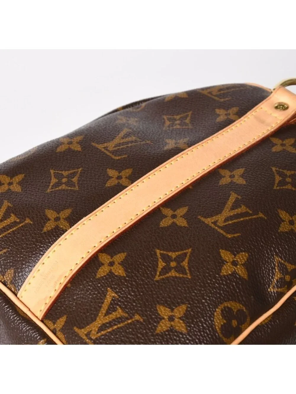 Louis Vuitton Monogram Speedy Bandouliere 30 Handbag Brown Gold